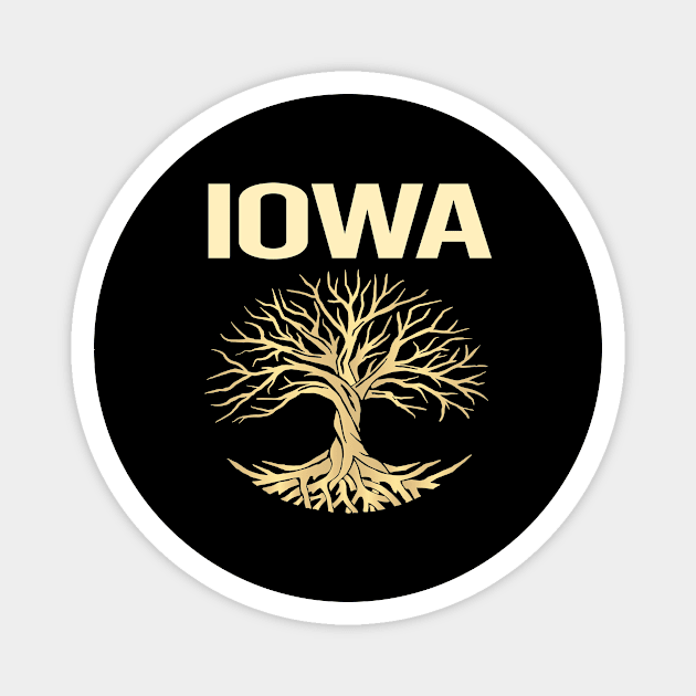 Nature Tree Of Life State Iowa Magnet by flaskoverhand